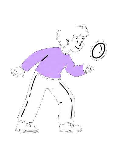 An illustrated signal scout following a promising conversation.